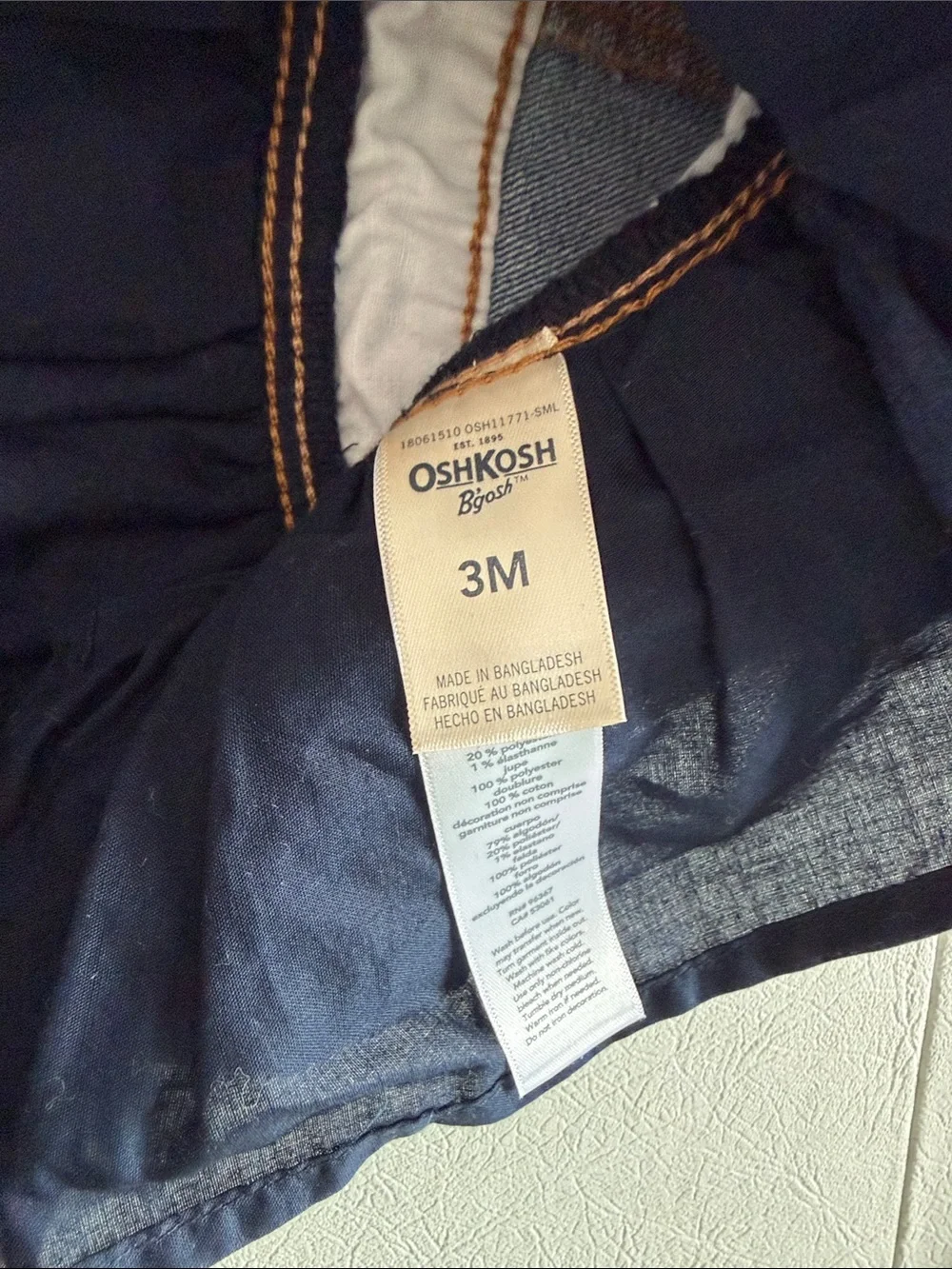 OshKosh B'gosh Denim Blue Sparkle Tulle Overall Dress